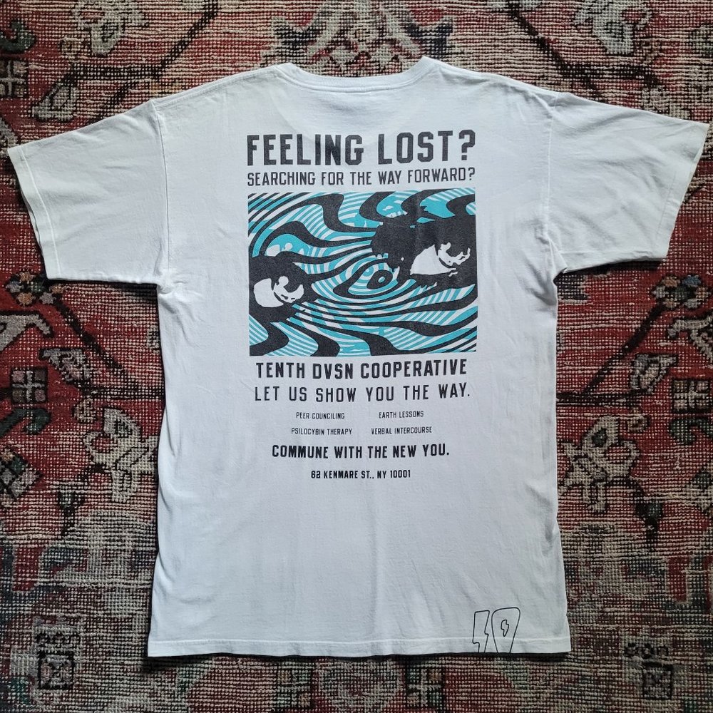"Feeling Lost?" Graphic T-Shirt - White/Teal